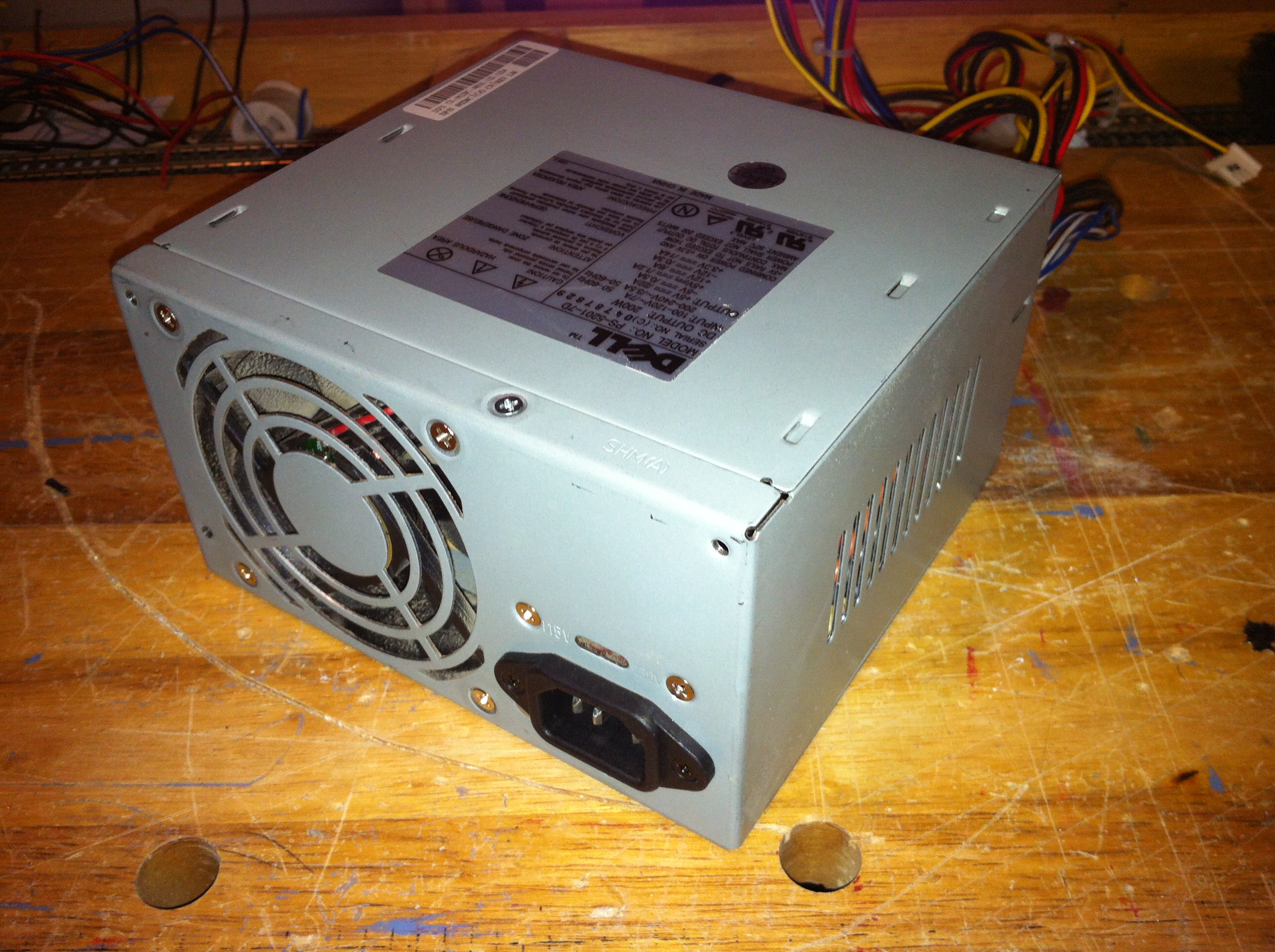 Typical power supply removed from computer