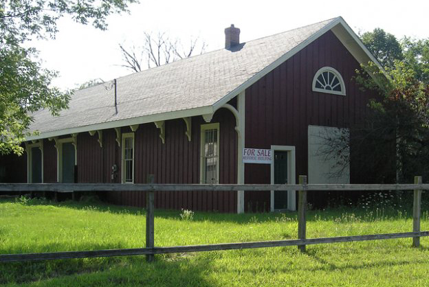 This freight house from Brooklyn, MI is very similar to the one that was in Tecumseh, MI.