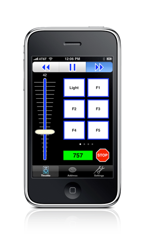 JMRI and the WiFi Throttle allow remote control with current DCC technology