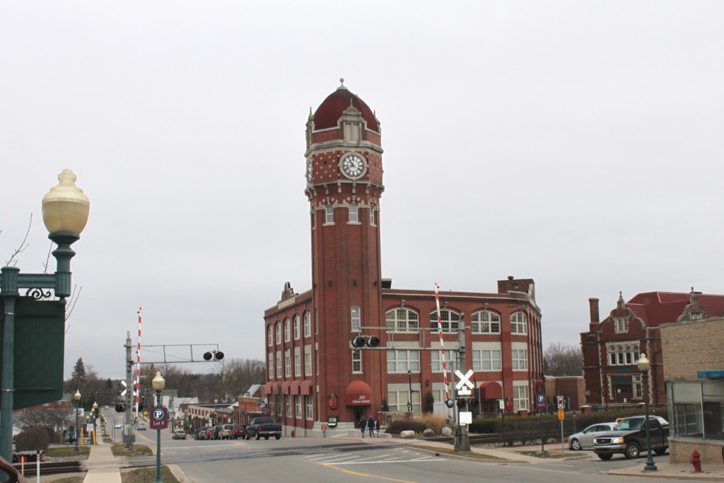 Clock Tower (hides a water tank which is no longer used) built by Glazier Stove Company