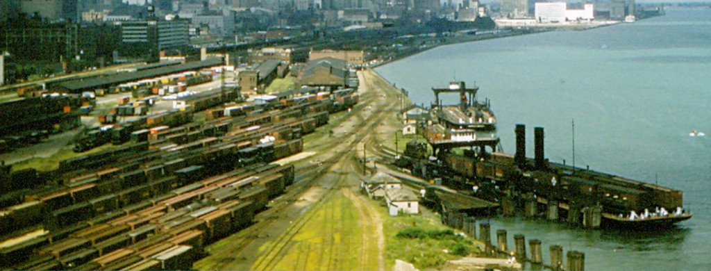 Part of the Boat Yard as seen from the Ambassador bridge in 1957