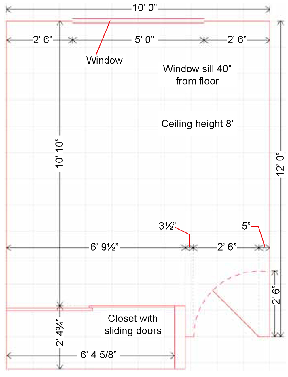 Switching Challenge Room Dimensions