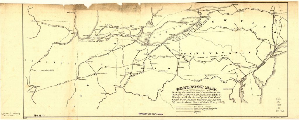 1850's map of LS&MS